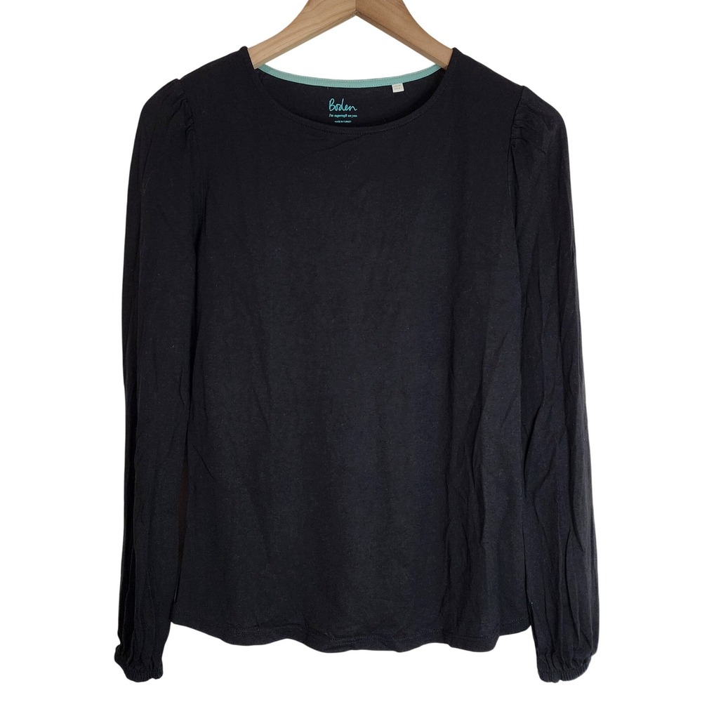 Boden‎ Shirt Women's 6 Supersoft Long Sleeve Black
